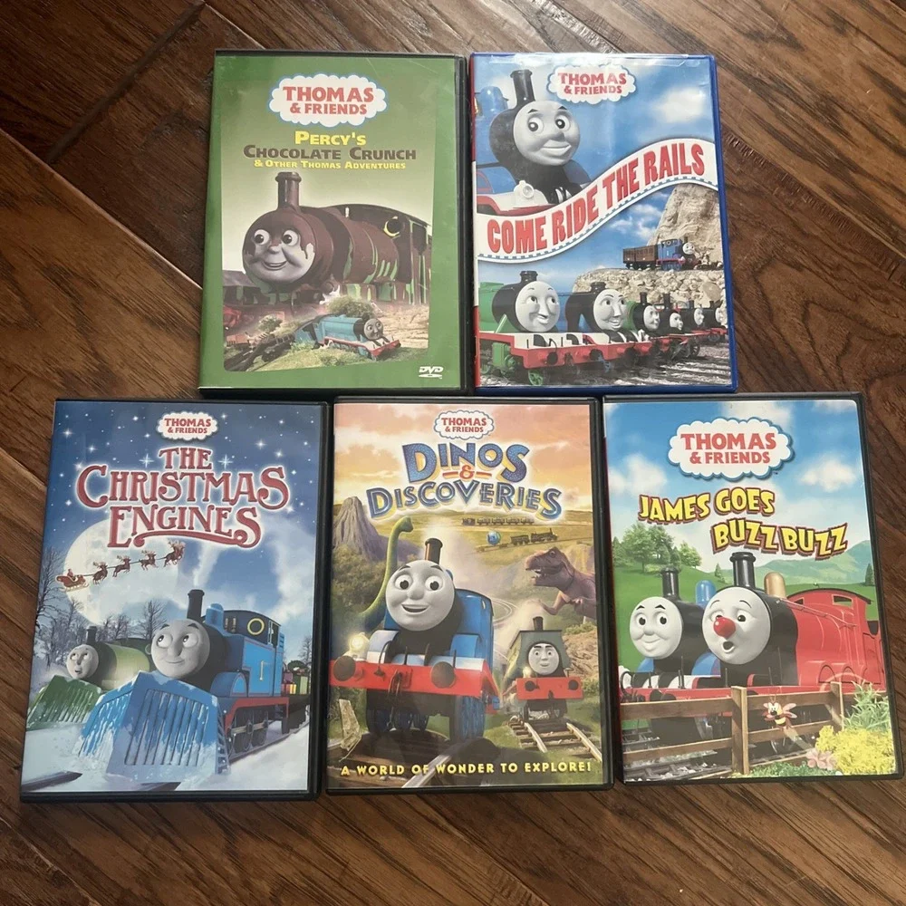 Thomas and Friends Tank Engine Train Lot of 5 Childrens‎ DVD Movies - used